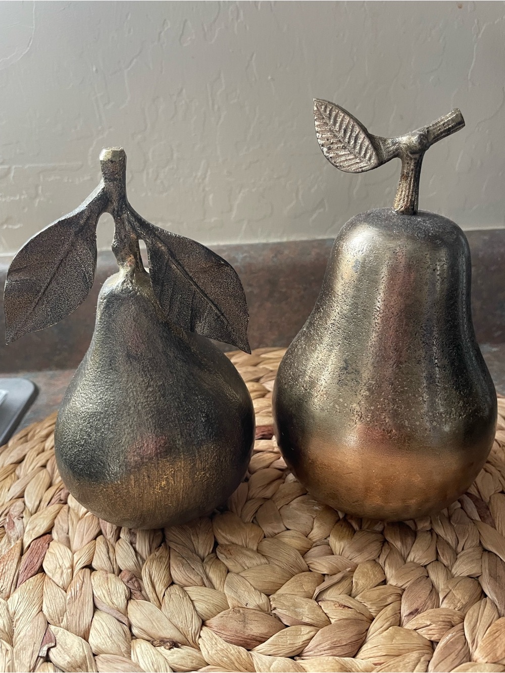 Estate Metallic Gold Pear Accent Set